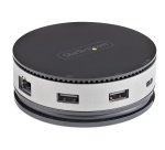 StarTech.com Adaptateur Multiport USB-C - Mini Dock USB 3.1 Gen 2 10Gbps Type-C avec 4K 60Hz HDMI/DisplayPort ou 1080p VGA - 75W PD Passthrough, Hub USB 3 Ports, GbE - Station d'Accueil Mobile
