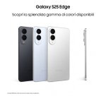 Samsung Galaxy S25 Edge, Smartphone AI, Display 6.7'' QHD+ Dynamic AMOLED 2X, Fotocamera 200MP, RAM 12GB, 256GB, 3.900 mAh, Titanium Silver