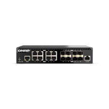 QNAP QSW-M3216R-8S8T commutateur réseau Géré L2/L3 10G Ethernet (100/1000/10000) 1U Noir