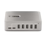 StarTech.com Hub USB-C à 10 Ports - 8x USB-A et 2x USB-C - Hub USB Type-C Auto-Alimenté avec Bloc d'Alimentation 65W - USB 3.1 10Gbps - Hub USB avec câble de verrouillage certifié USB-IF de 91cm - Splitter USB C