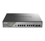 D-Link DSS-200G-10MPP switch Gestionado L2 Gigabit Ethernet (10/100/1000) Energía sobre Ethernet (PoE) 1U Negro, Gris