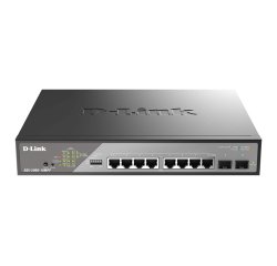 D-Link DSS-200G-10MPP switch Gestionado L2 Gigabit Ethernet (10/100/1000) Energía sobre Ethernet (PoE) 1U Negro, Gris