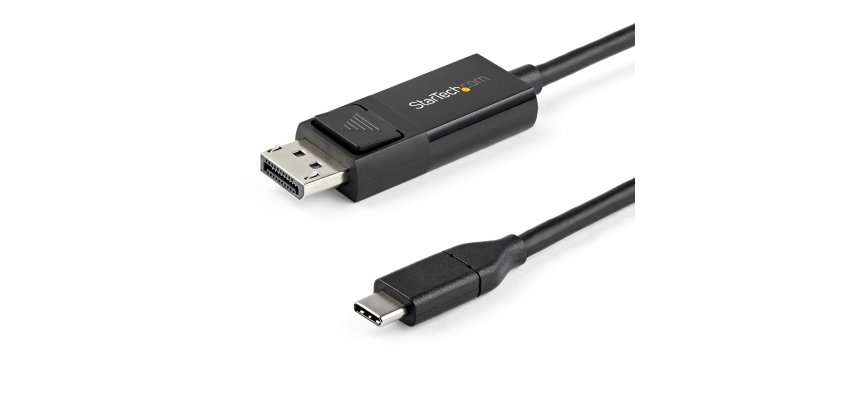 StarTech.com Câble USB C vers DisplayPort 1.2 4K 60Hz, 1m - Câble Adaptateur Vidéo Bidirectionnel DP vers USB-C ou USB-C vers DP Réversible - HBR2/HDR - Câble pour Moniteur USB Type C/TB3