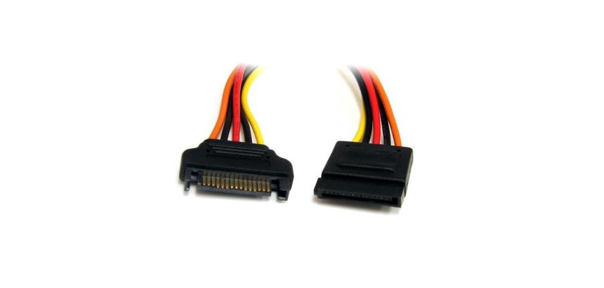 StarTech.com Cable de 30cm de Extensión de Alimentación Corriente SATA - 15 pines