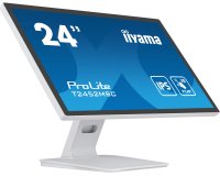 iiyama ProLite T2452MSC-W1 écran plat de PC 61 cm (24") 1920 x 1080 pixels Full HD LCD Écran tactile Multi-utilisateur Blanc