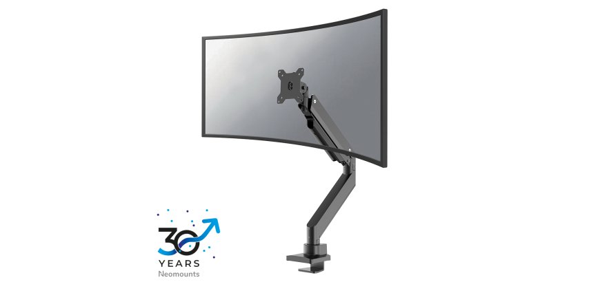 Neomounts NM-D775BLACKPLUS Monitor arm 10-49" - gas spring - Topfix - 180°-stop