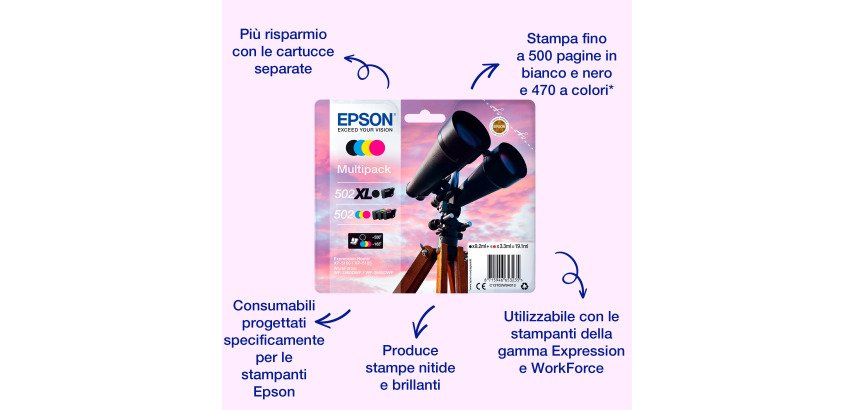 Epson Singlepack Black 502 Ink