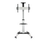 TooQ FS1870M-B soporte para pantalla de señalización 94 cm (37") Negro, Plata