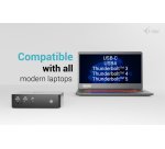 i-tec Thunderbolt5 Quattro Display Docking Station, 5x USB, 2.5 GLAN + Power Delivery 140W