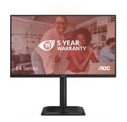 AOC E4 24E4CV écran plat de PC 60,5 cm (23.8") 1920 x 1080 pixels Full HD LED Noir