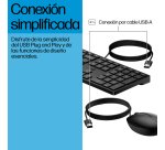 HP Teclado y ratón con cables Desktop 320MK