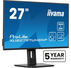 iiyama ProLite XUB2797UHSNP-B1 computer monitor 68,6 cm (27") 3840 x 2160 Pixels 4K Ultra HD LED Zwart