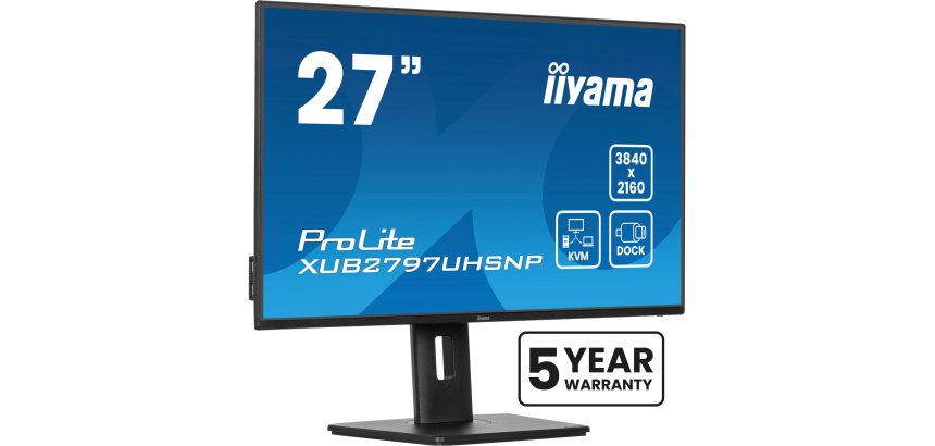 iiyama ProLite XUB2797UHSNP-B1 Monitor PC 68,6 cm (27") 3840 x 2160 Pixel 4K Ultra HD LED Nero