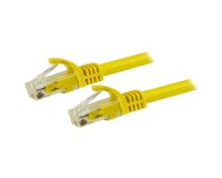 StarTech.com Câble réseau Cat6 Gigabit UTP sans crochet de 15m - Cordon Ethernet RJ45 anti-accroc - M/M - Jaune
