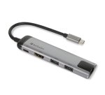 Verbatim USB-C-multipoort-hub USB 3.0 | HDMI | Gigabit-ethernet