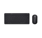 Trust Lyra clavier Souris incluse Bureau RF sans fil + Bluetooth AZERTY Français Noir