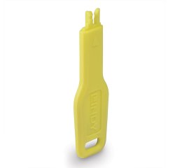Lindy 47899 bloqueur de port Clé de bloqueur de port RJ-45 Jaune Acrylonitrile-Butadiène-Styrène (ABS)