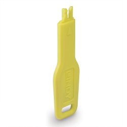 Lindy 47899 bloqueur de port Clé de bloqueur de port RJ-45 Jaune Acrylonitrile-Butadiène-Styrène (ABS)