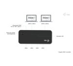 i-tec Universal KVM HUB 2x USB-C + 2x USB-A 3.0