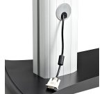 StarTech.com Support TV à Roulettes pour TV VESA 37-60" (Max 2x 50kg) - Chariot TV roulettes - Support TV Double sur Pied Mobile à Hauteur Réglable