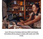 HP Poly Voyager Focus 2 Microsoft Teams Certified USB-C-C Headset +USB-C/A Adapter +Charging Stand