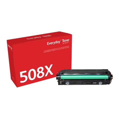 Everyday El tóner ™ Negro de Xerox es compatible con HP 508X (CF360X/ CRG-040HBK), High capacity