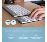 R-Go Tools Clavier R-Go Numpad Break, clavier numérique ergonomique avec logiciel de pause, bluetooth, blanc