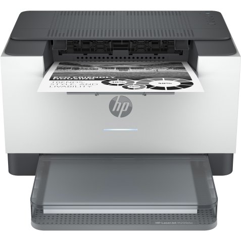 HP LaserJet M209dw printer, Zwart-wit, Printer voor Thuis en thuiskantoor, Print, Dubbelzijdig printen; Compact formaat; Energiezuinig; Dual-band Wi-Fi