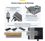 StarTech.com Docking Station USB-C - 3 Monitores 4K (2x 4K60Hz + 1x 4K30Hz) - PD 100W - 6 Puertos USB 10Gbps - GbE - DisplayPort + HDMI - Dock Tipo C Sin Controladores - Para Portátiles Windows
