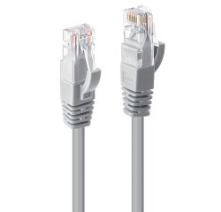 Cable de red Gris 10 m Cat6 U/UTP (UTP) Lindy 48007