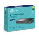 TP-Link TL-SF1008P Non-géré Fast Ethernet (10/100) Connexion Ethernet, supportant l'alimentation via ce port (PoE) Noir