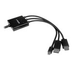 StarTech.com Câble adaptateur HDMI, DisplayPort ou Mini DisplayPort vers HDMI de 2 m - Noir