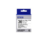 Epson LK-7WB2 - Magnétique - Noir sur Blanc - 36 mmx1.5m