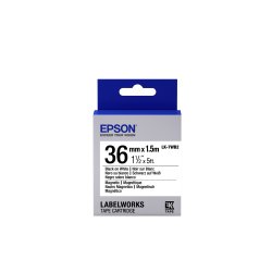 Epson LK-7WB2 - Magnétique - Noir sur Blanc - 36 mmx1.5m