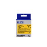 Epson LK-7YBA21 - Thermorétrécissant (HST) - Noir sur Jaune - Diam. 21mmx2.5m