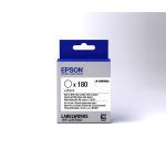 Epson LK-8WBWAA - Etiquettes prédécoupées Rondes - Noir sur Blanc - Diam. 25 mm (180 étiquettes)