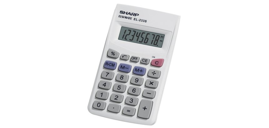 Sharp EL-233SB calculator Desktop Financial Grey