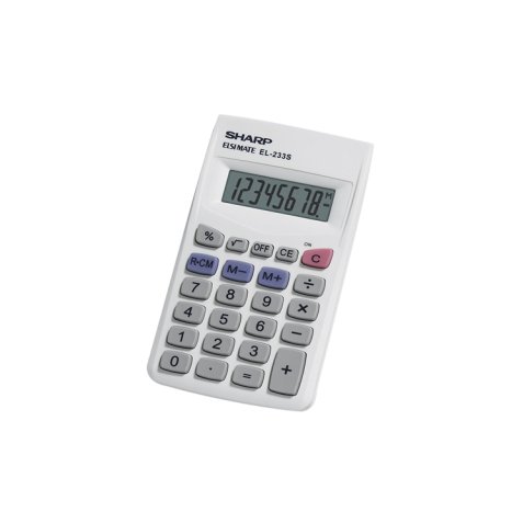Sharp EL-233SB calculator Desktop Financial Grey