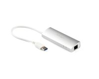 StarTech.com Hub Ladrón USB 3.0 de 3 Puertos con Adaptador de Red Ethernet Gigabit - Hub Concentrador USB-A - Alimentado por el Bus - 5Gbps - Hub USB Portátil - Carcasa Resistente