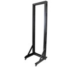 StarTech.com Rack Serveur Mobile 42U à 2 Mâts, Rack Réseau 19" à 2 Mâts avec Roulettes, Rack Ouvert Roulant pour Équipement AV/Data/Media/IT, Rack Ordinateur pour la Maison/Bureau - Roulettes Incluses