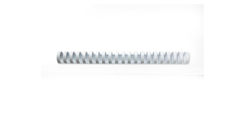 Peignes plastique gbc pour format a4 ï22mm 195 feuilles  coloris blanc boite de 100    unites