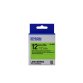Epson Label Cartridge Fluorescent LK-4GBF Black/Green 12mm (9m)