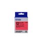 Epson Label Cartridge Pastel LK-4RBP Black/Red 12mm (9m)