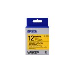 Epson Cinta adhesiva resistente - LK-4YBW cinta adhesiva resistente negra/amarilla 12/9