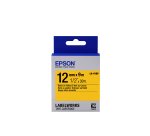 Epson LK-4YBP - Couleur Pastel - Noir sur Jaune - 12mmx9m