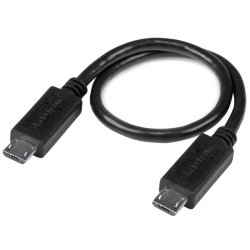 StarTech.com 20 cm USB OTG kabel Micro USB naar Micro USB M/M USB OTG Adapter