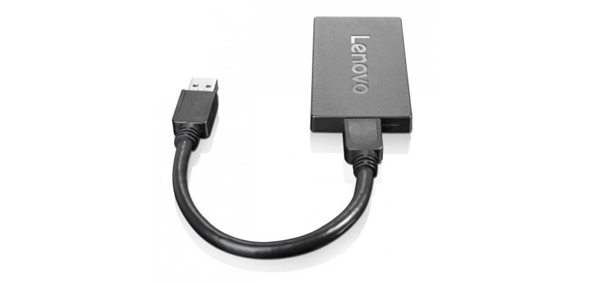 Lenovo 4X90J31021 adaptateur graphique USB 3840 x 2160 pixels Noir