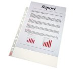 Pochettes perforées Premium, A4, PP, grainé, 0,11 mm