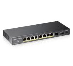 Zyxel GS1100-10HP switch No administrado Gigabit Ethernet (10/100/1000) Energía sobre Ethernet (PoE) 1U Negro