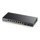 Zyxel GS1100-10HP switch No administrado Gigabit Ethernet (10/100/1000) Energía sobre Ethernet (PoE) 1U Negro